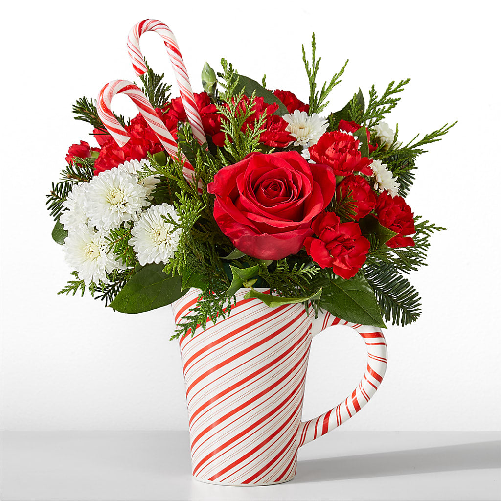 Peppermint Swirl Mug – Calumet Florist, Calumet City IL