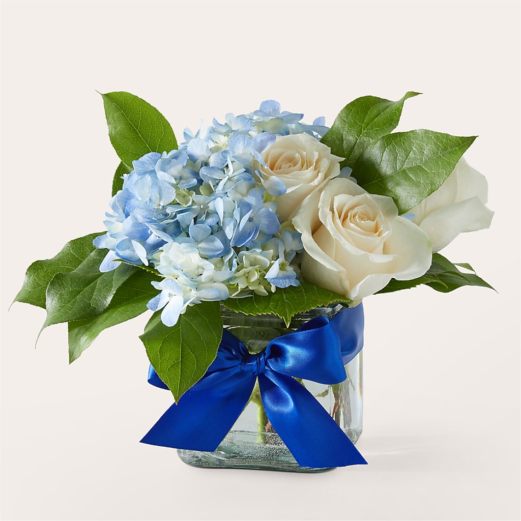 Sky Blue Delight Bouquet – Calumet Florist, Calumet City IL