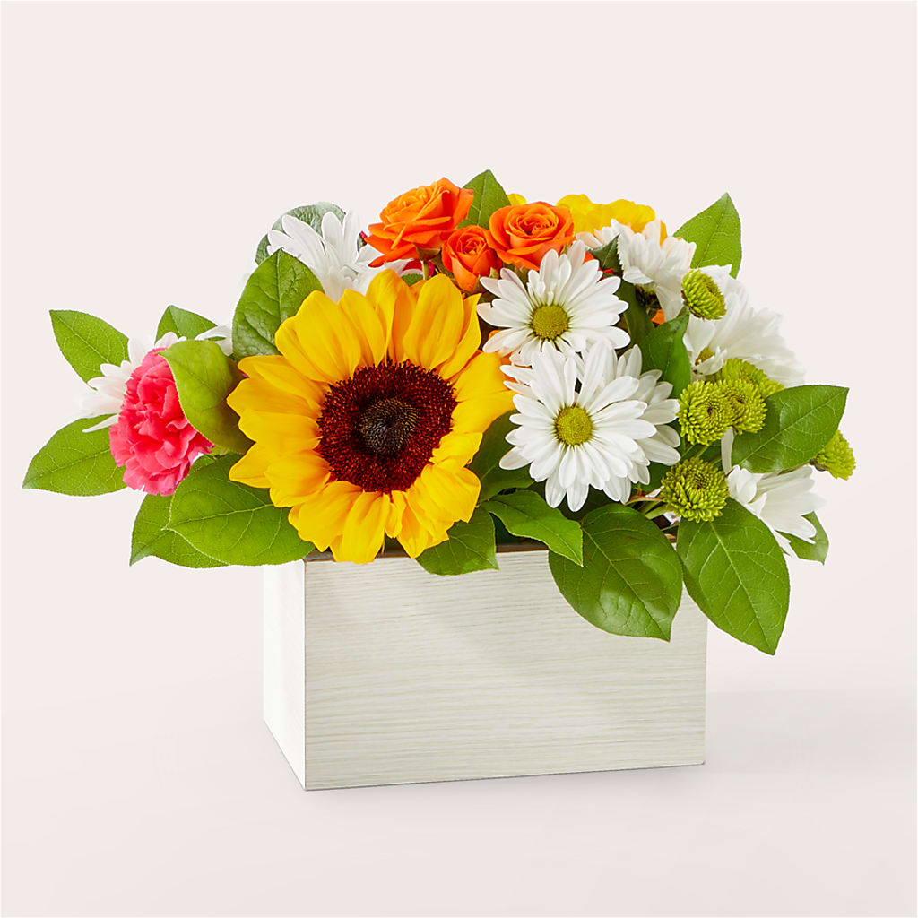 Sun-drenched Blooms Box Bouquet – Calumet Florist, Calumet City IL