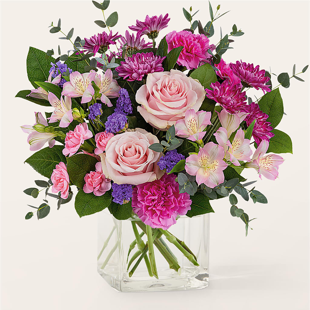 Rosy Radiance Bouquet – Calumet Florist, Calumet City IL
