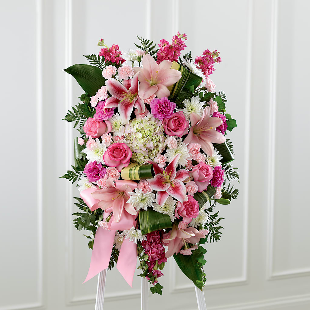 Comforting Standing Spray – Calumet Florist, Calumet City IL