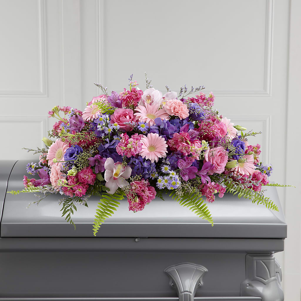 Glorious Garden Casket Spray – Calumet Florist, Calumet City IL