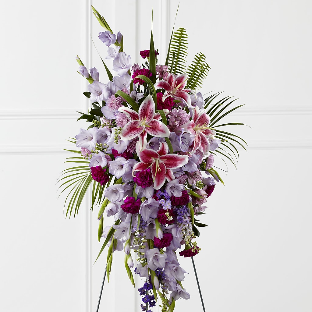 Tender Touch Standing Spray – Calumet Florist, Calumet City IL