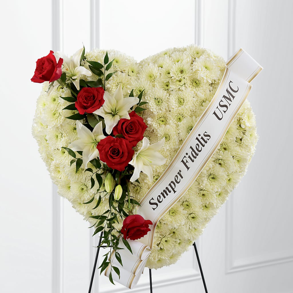 Heartfelt Hero Standing Heart – Calumet Florist, Calumet City IL