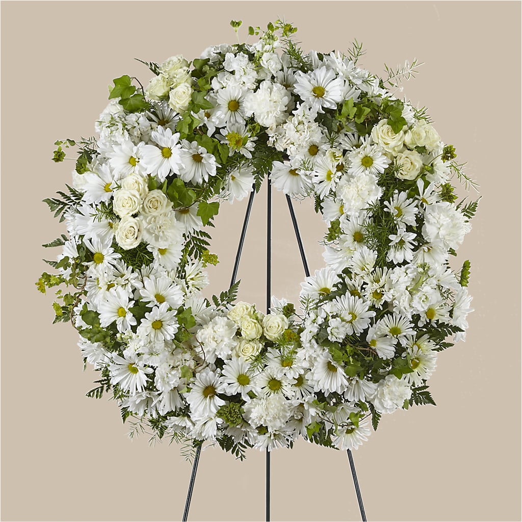 Faithful Wishes Wreath – Calumet Florist, Calumet City IL