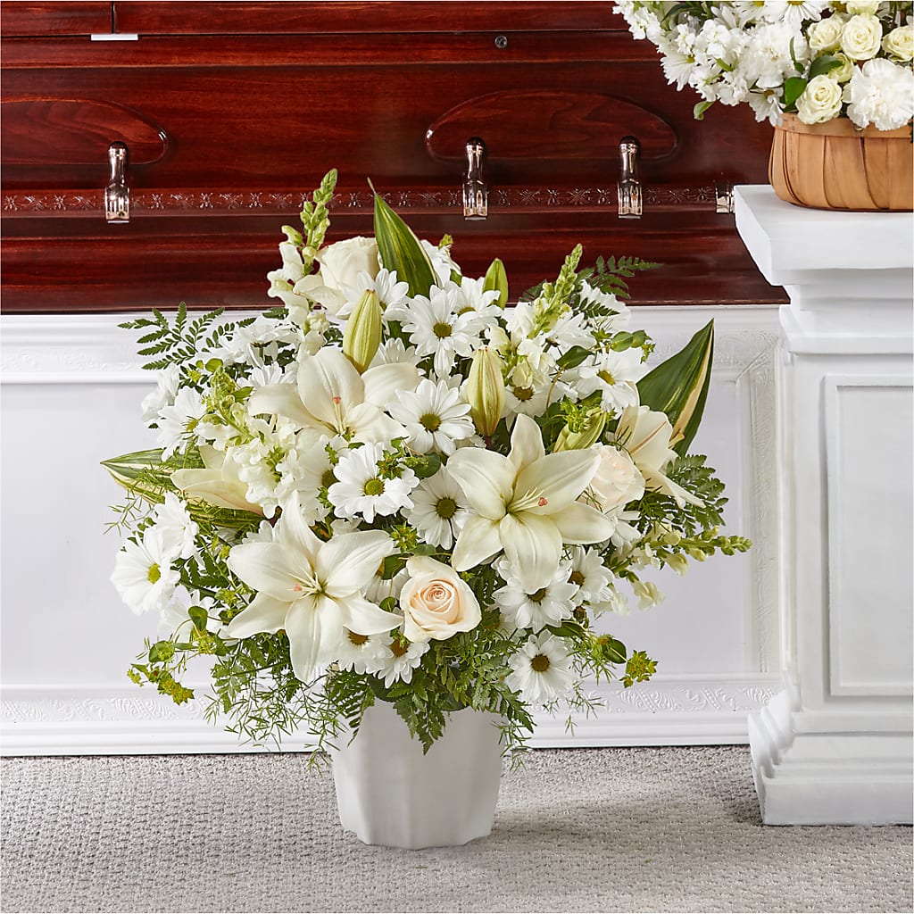 Thoughts of Tranquility Floor Basket – Calumet Florist, Calumet City IL