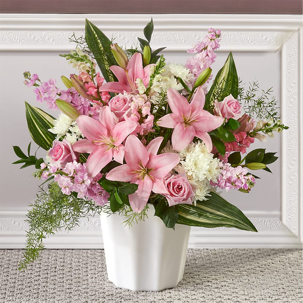 Simply Serene Floor Basket – Calumet Florist, Calumet City IL