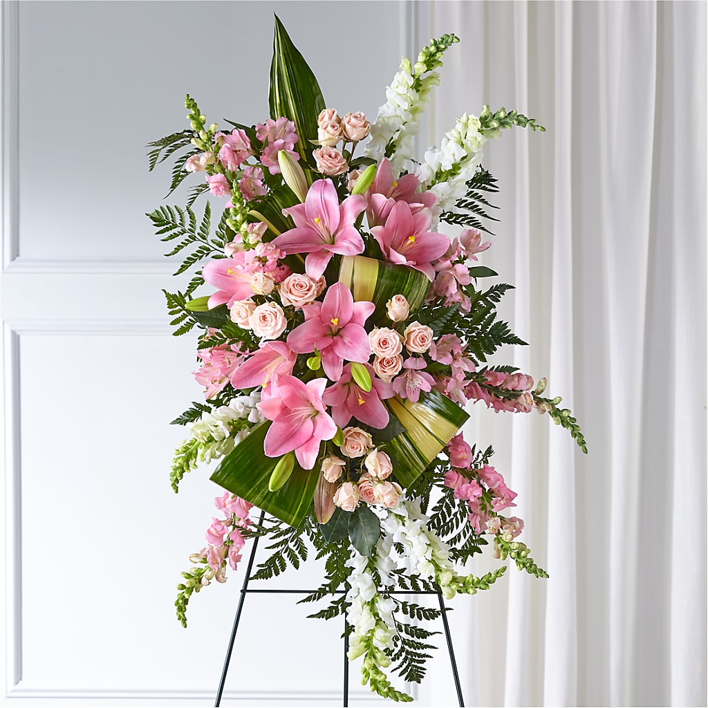 Elegant Embrace Standing Spray – Calumet Florist, Calumet City IL