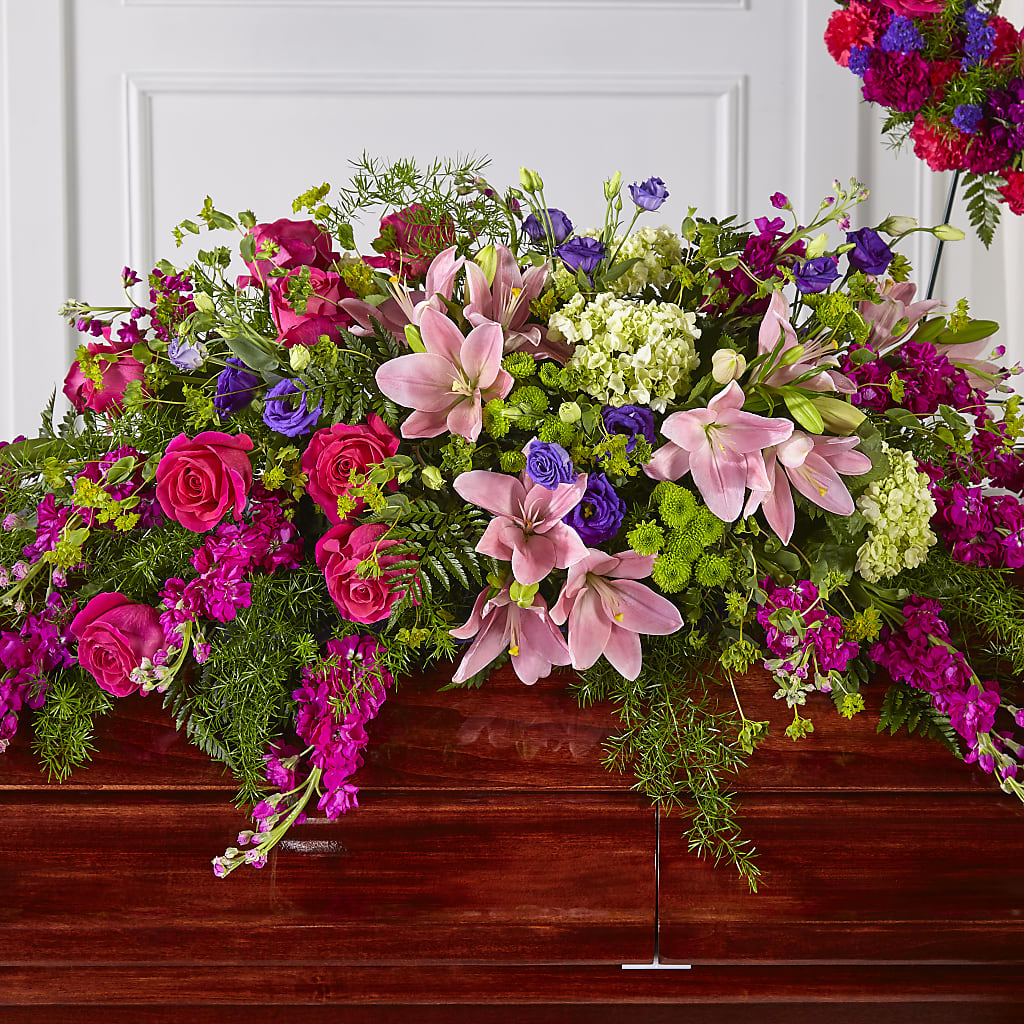 Radiant Tribute Casket Spray – Calumet Florist, Calumet City IL