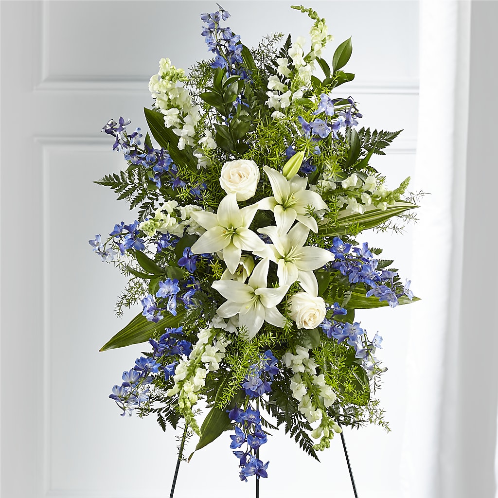 Faithful Friend Standing Spray – Calumet Florist, Calumet City IL