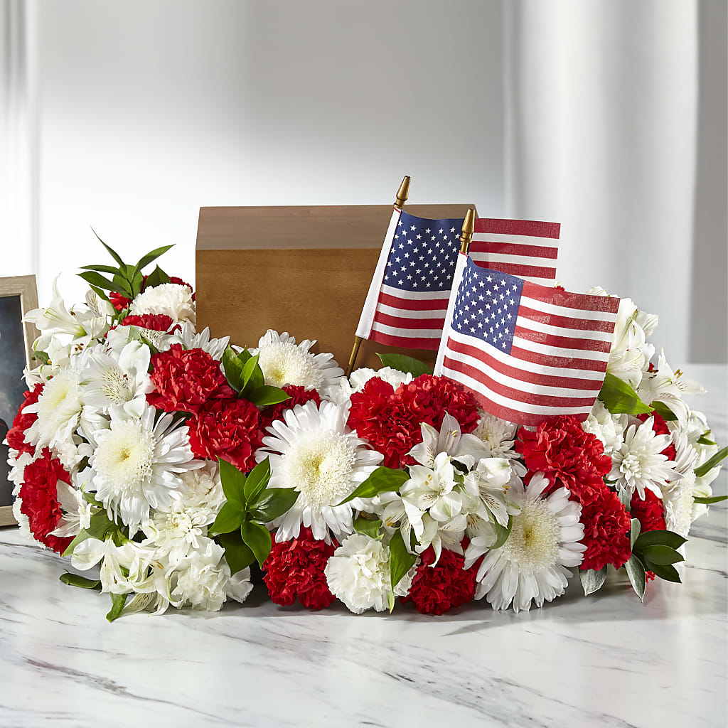Spirit of Patriotism Cremation Adornment – Calumet Florist, Calumet City IL