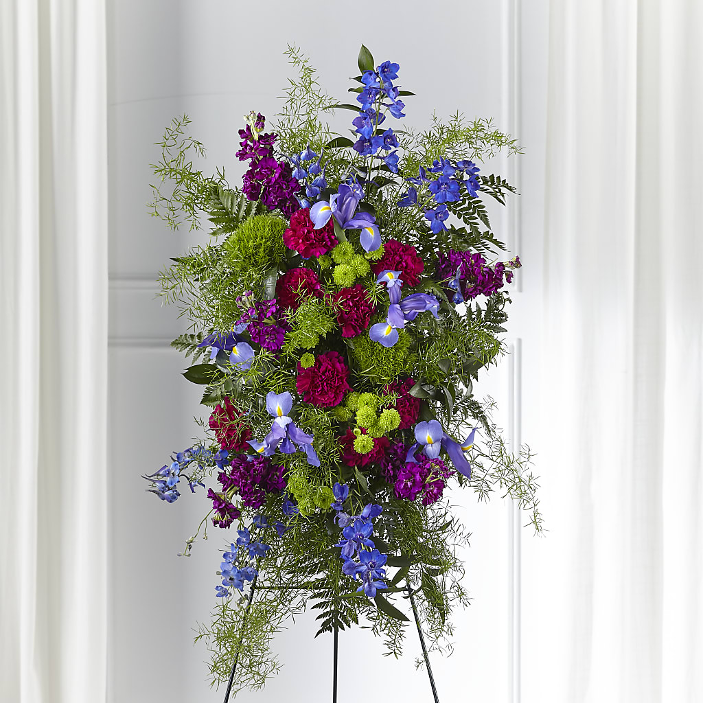 Heavenly Skies Standing Spray – Calumet Florist, Calumet City IL