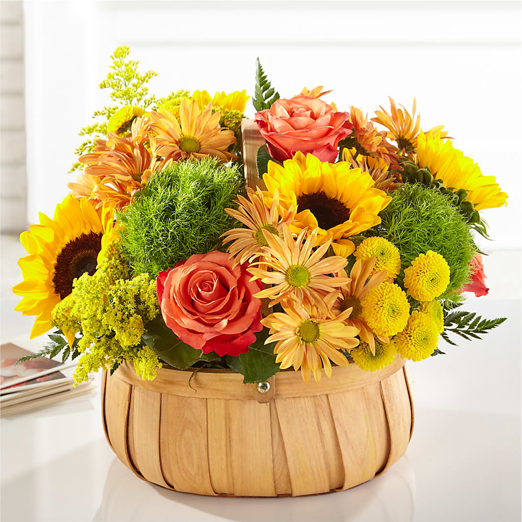 Harvest Sunflower Basket – Calumet Florist, Calumet City IL