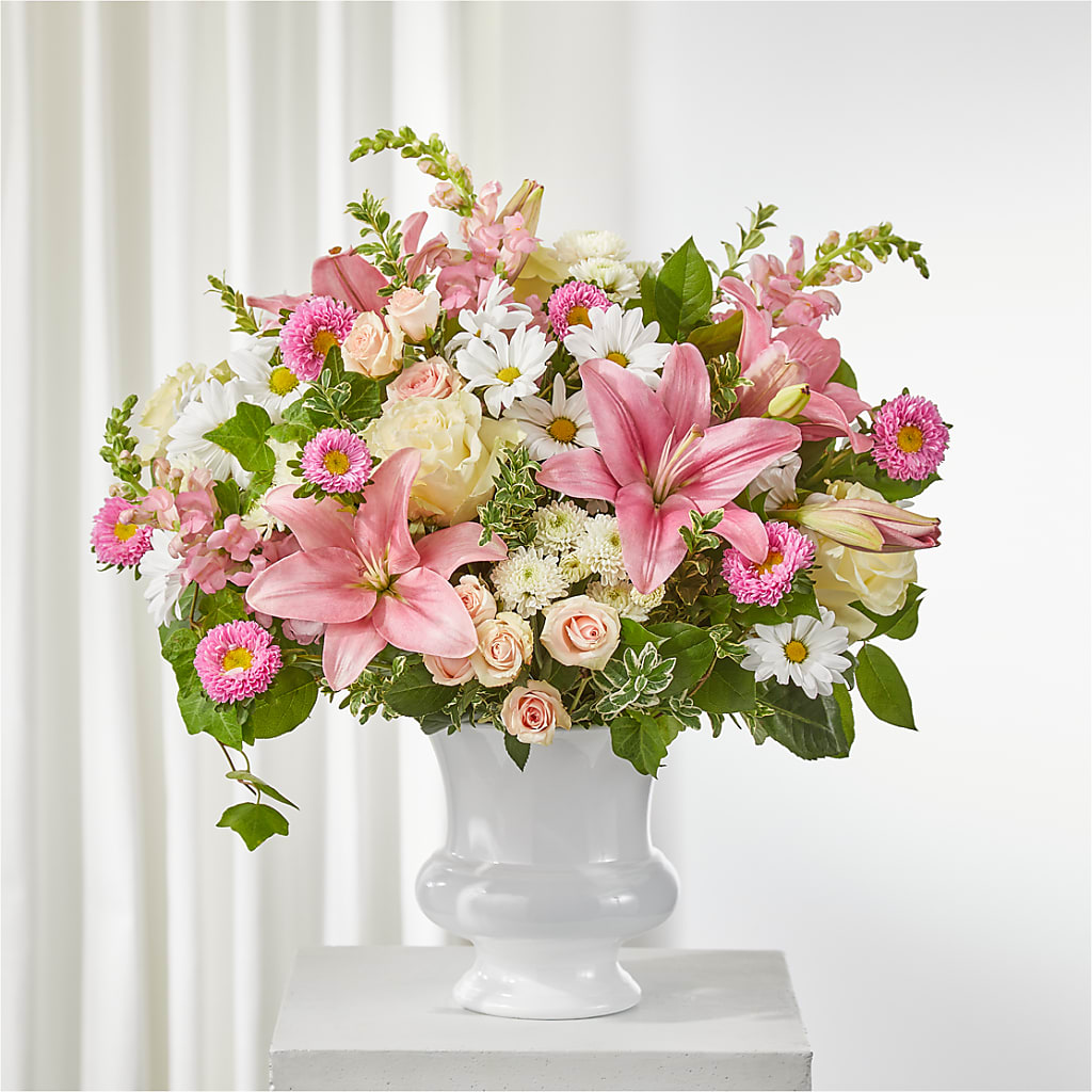 Empathetic Blooms Urn Arrangement – Calumet Florist, Calumet City IL