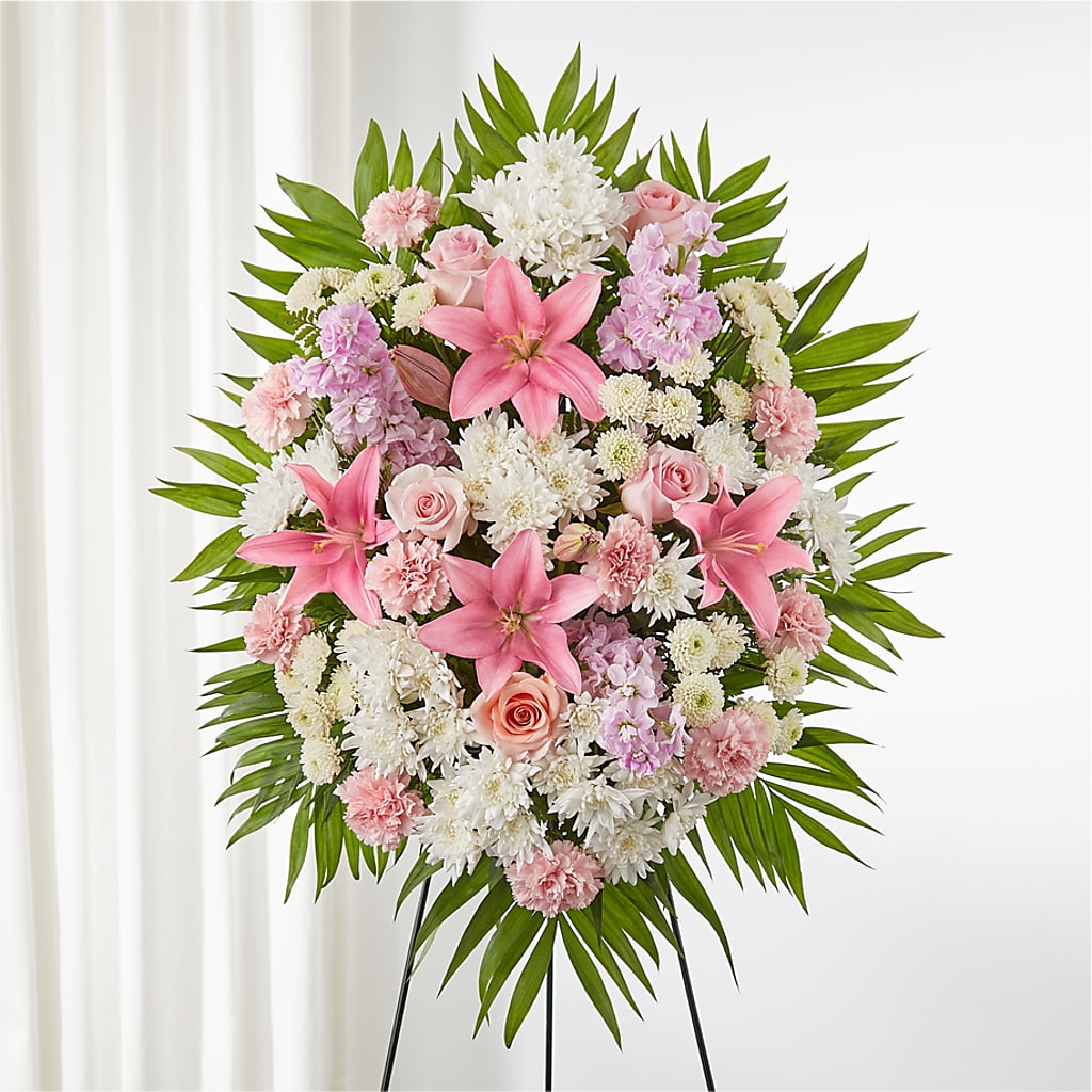 Offering Solace Standing Spray – Calumet Florist, Calumet City IL