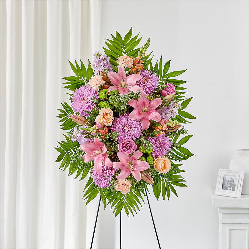 Love & Light Standing Spray – Calumet Florist, Calumet City IL
