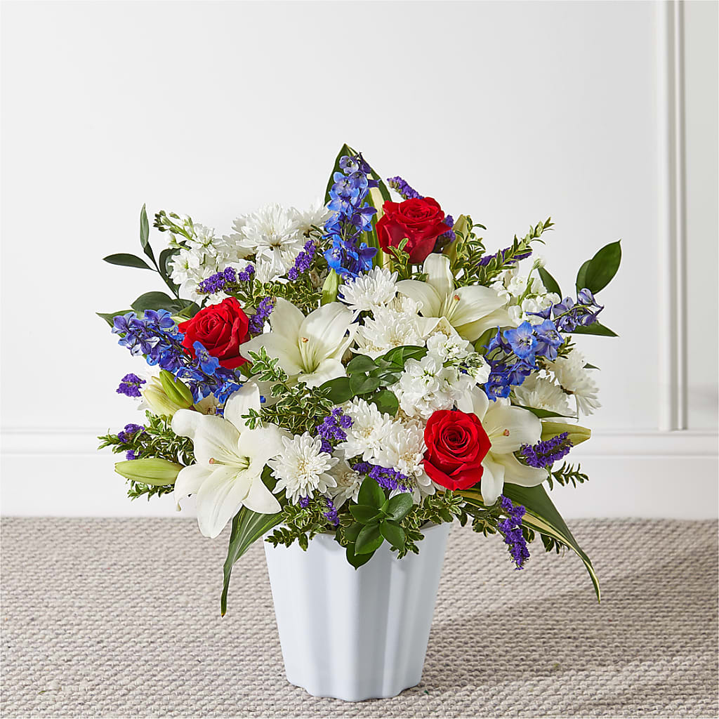 Consoled Floor Basket – Calumet Florist, Calumet City IL