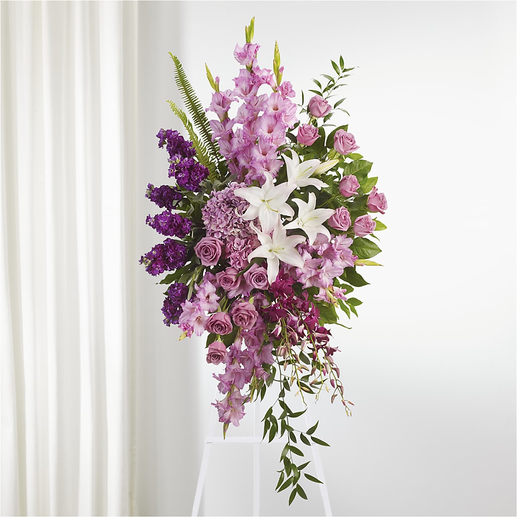 Never Alone Standing Spray – Calumet Florist, Calumet City IL