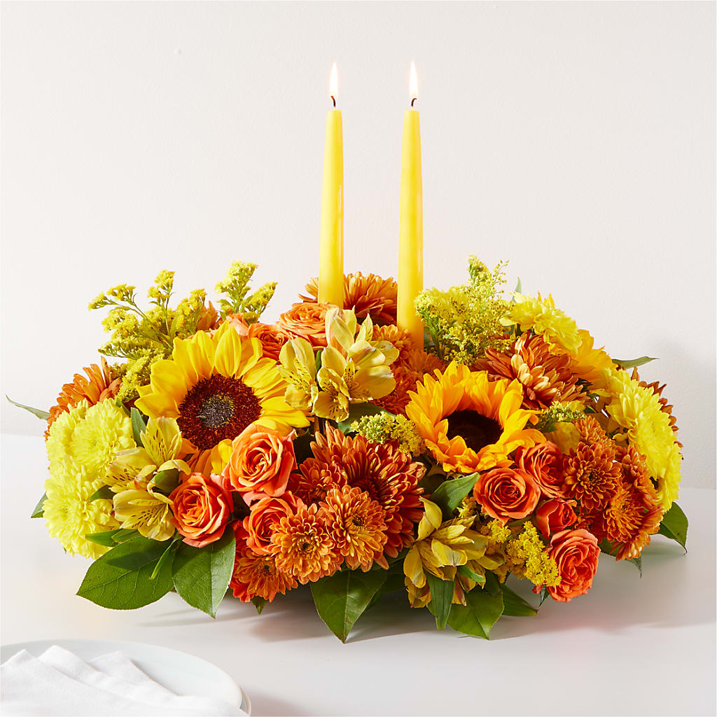 Autumn Harmony Centerpiece – Calumet Florist, Calumet City IL