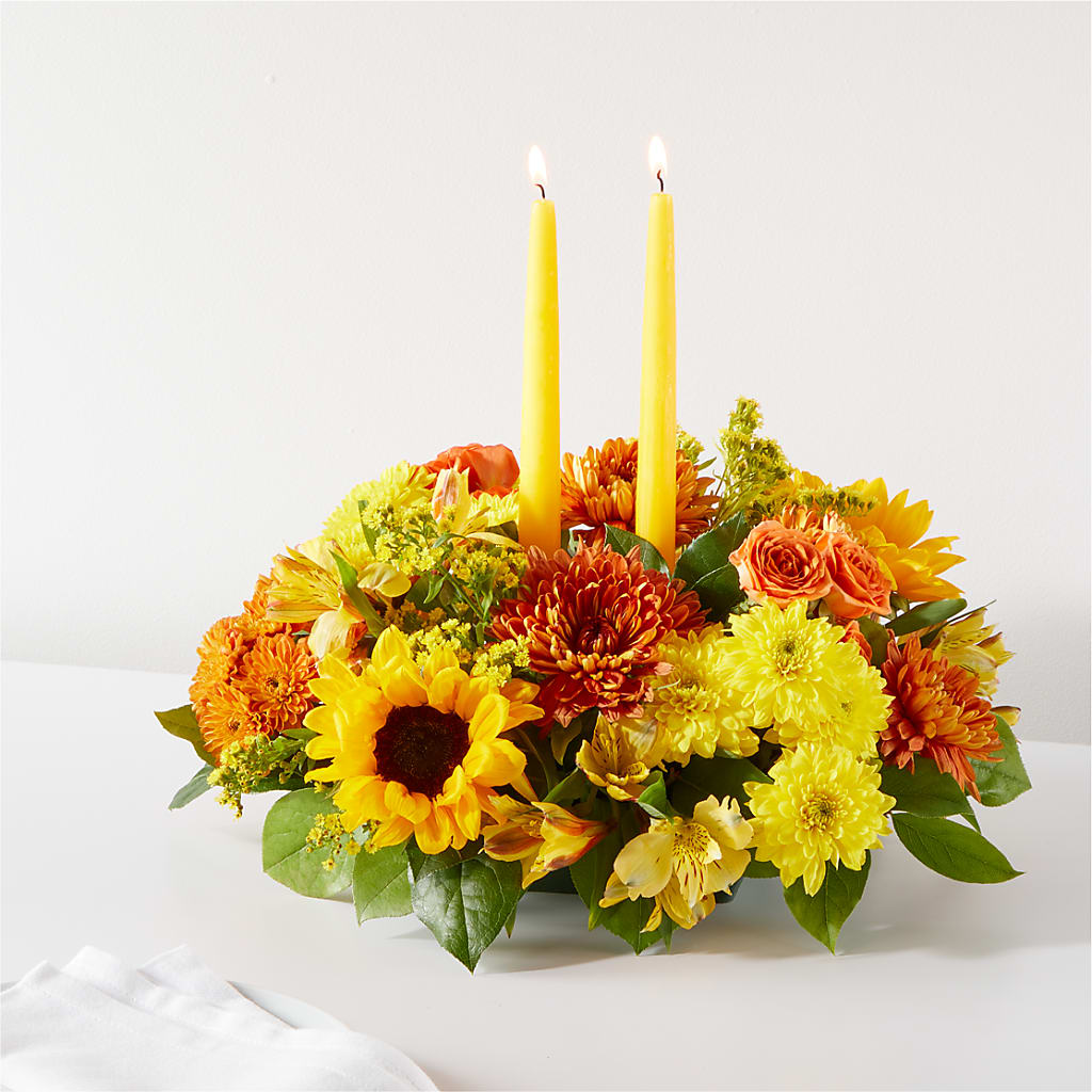 Autumn Harmony Centerpiece – Calumet Florist, Calumet City IL