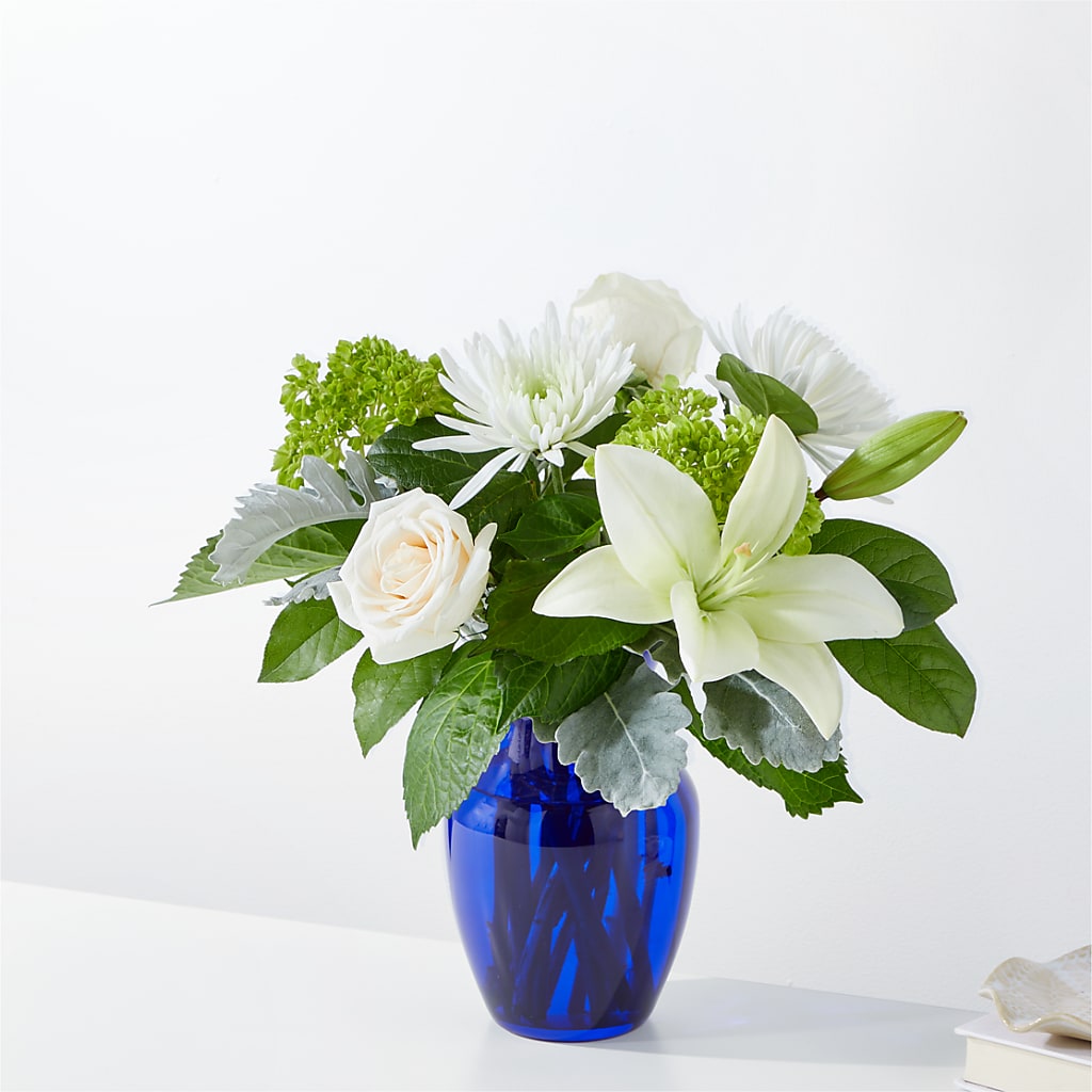 Snowy Dreams Bouquet – Calumet Florist, Calumet City IL