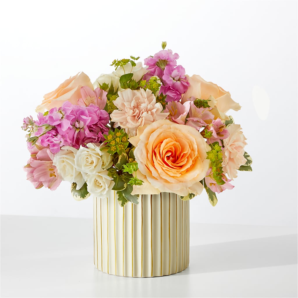 Paradise Bouquet with Ivory Vase – Calumet Florist, Calumet City IL
