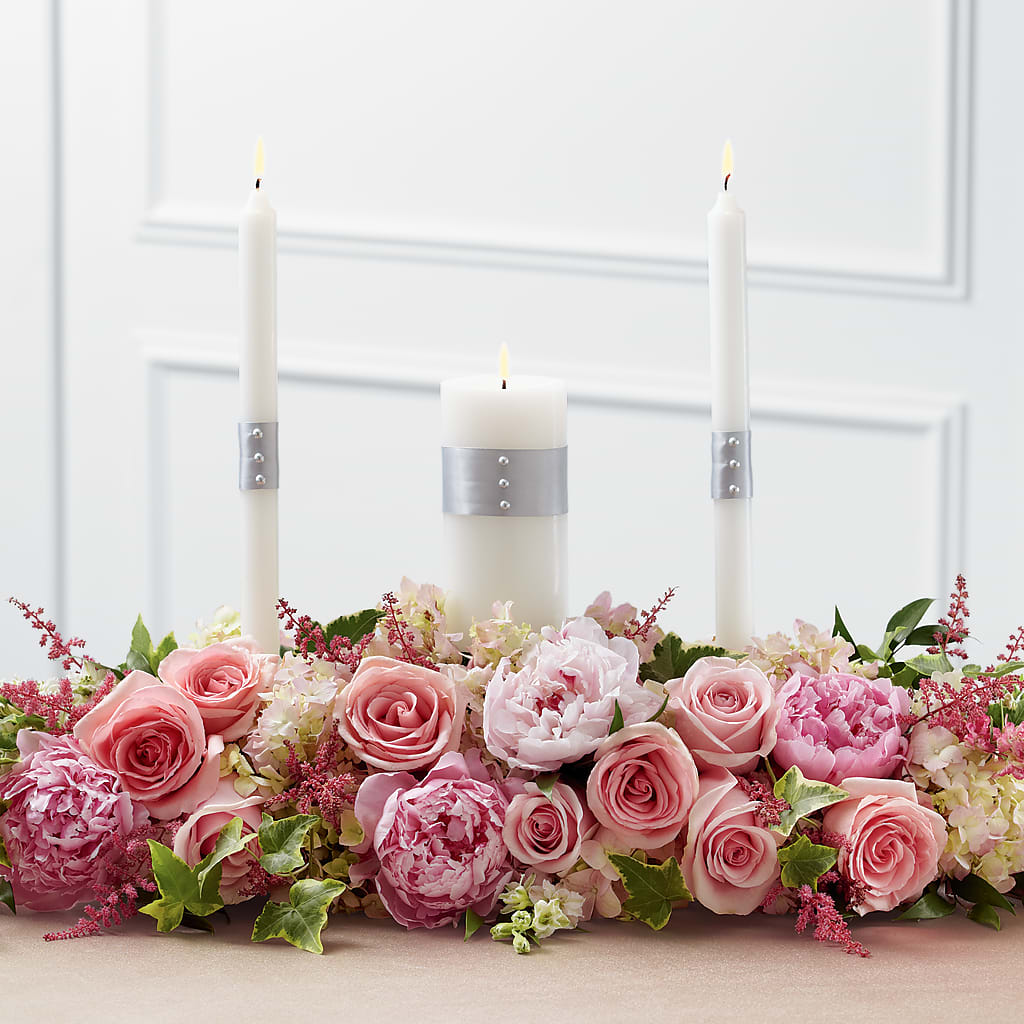 Worldwide Romance Unity Candle Arrangement – Calumet Florist, Calumet City IL