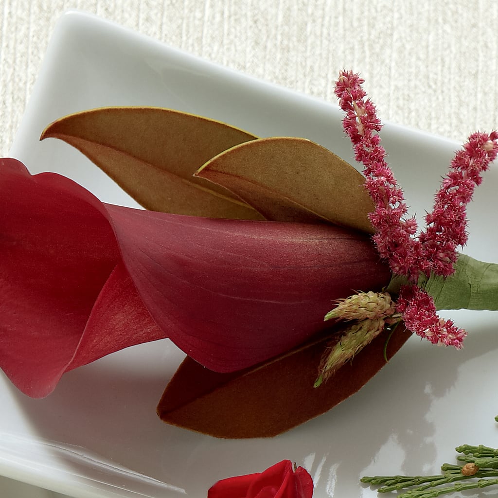 Red Calla Boutonniere – Calumet Florist, Calumet City IL
