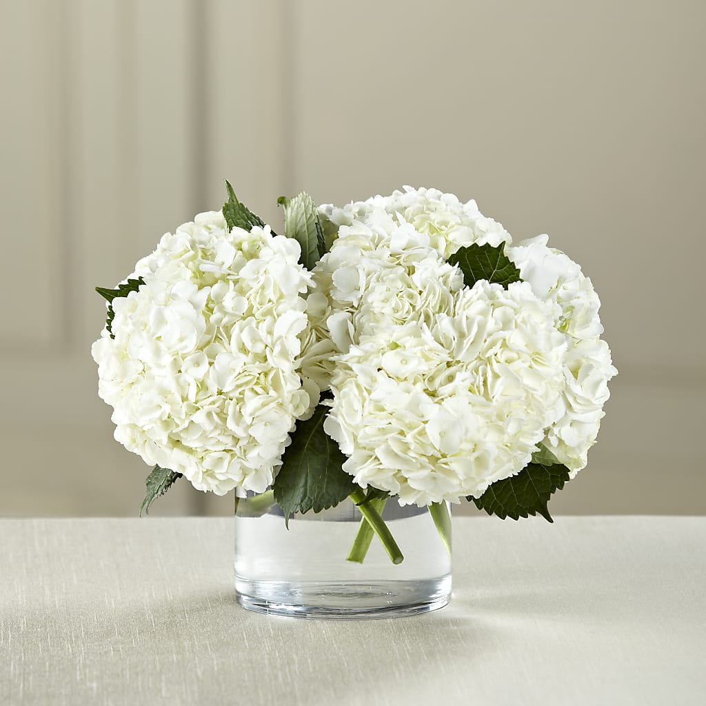 White Hydrangea Bouquet – Calumet Florist, Calumet City IL