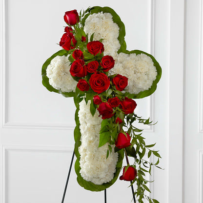 Floral Cross Easel –  Calumet Florist, Calumet City IL