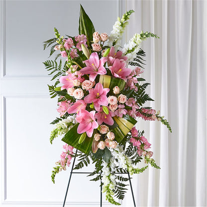 Elegant Embrace Standing Spray –  Calumet Florist, Calumet City IL