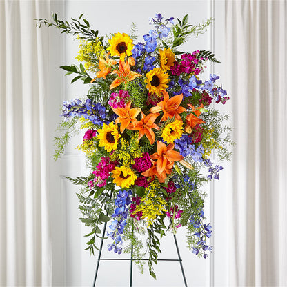 Sunlit Memories Standing Spray (Standard) –  Calumet Florist, Calumet City IL