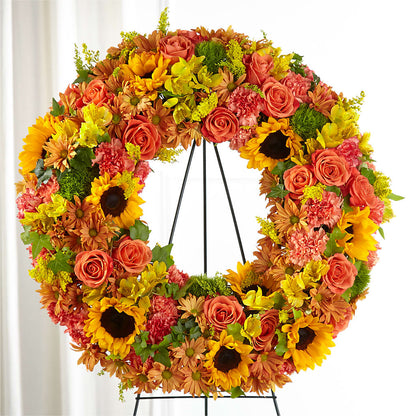 Autumnal Memories Wreath (Standard) –  Calumet Florist, Calumet City IL