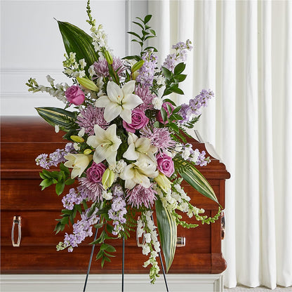 Grateful Hearts Standing Spray –  Calumet Florist, Calumet City IL