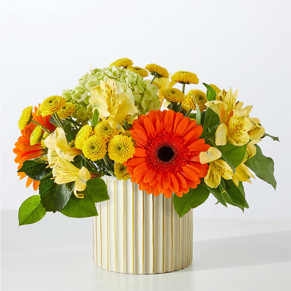 Autumn Sunshine Bouquet with Ivory Vase –  Calumet Florist, Calumet City IL