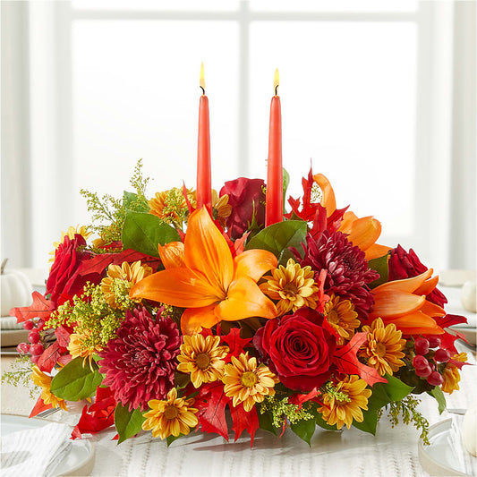 Autumn's Embrace Centerpiece –  Calumet Florist, Calumet City IL