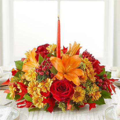 Autumn's Embrace Centerpiece –  Calumet Florist, Calumet City IL