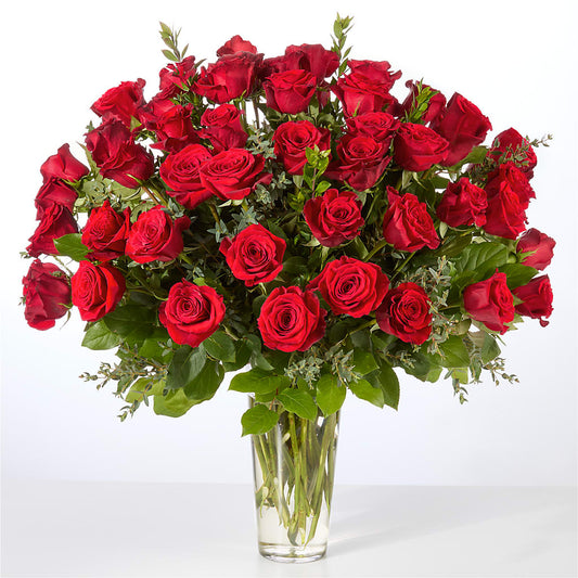 Forever Yours Fifty Stem Red Rose Bouquet –  Calumet Florist, Calumet City IL