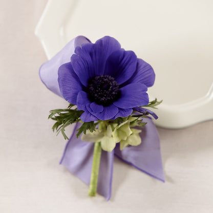 Purple Passion Boutonniere –  Calumet Florist, Calumet City IL