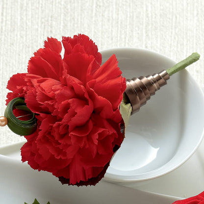 Red Carnation Boutonniere –  Calumet Florist, Calumet City IL
