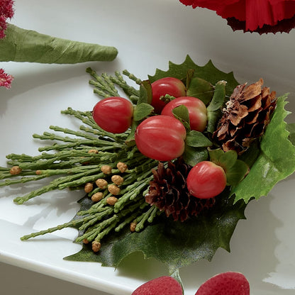 Red Berry Boutonniere –  Calumet Florist, Calumet City IL
